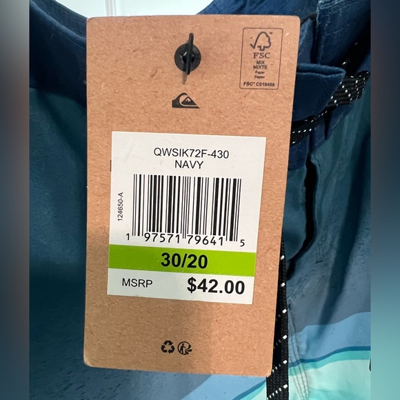 Quiksilver Boys' Boardshorts with UPF 50+ Sun Protection, Quick Dry Swim Shorts - Picture 7 of 7